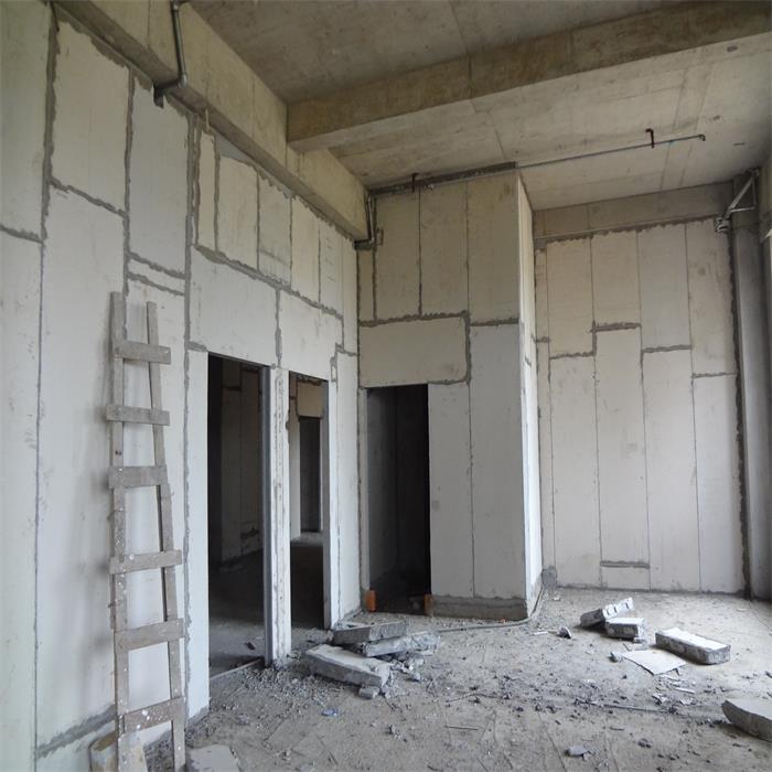 浙江寧波某寫(xiě)字樓泡沫水泥夾芯條板安裝現(xiàn)場(chǎng)